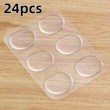 48/24/6pcs Self-Adhesive Forehead Patches, Elastic Silicone Patches, Suitable For Forehead/Full Face, Nighttime Repair Smooth Fine Lines/Brow Wrinkles, Moisturizing Breathable, Invisible Comfortable, Lift Facial, Travel Essential, Acne Patches - A - View 9