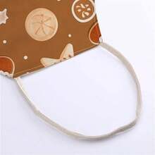 1pc Christmas Vintage Gingerbread Man Dessert Print Apron - Sleeveless Halter Neck Design, Durable And Comfortable Fit, Featuring Gingerbread Man With Frosting Stars And Striped Christmas Tree Pattern, Suitable For Cooking, Baking And Home Cleaning, Household Cleaning, Housework Apron, Hand-Painted Handmade Baking Apron, Fun Holiday Gift - Multicolor - View 10