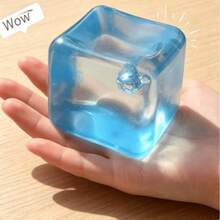New Maltose Squeeze Toy, Water Cube Transparent Slow Rebound Toy, Office Home Party Decorations, Creative Holiday Birthday Gifts - Multicolor - View 2