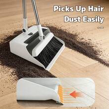 3-In-1 Foldable Broom And Dustpan Set, Multi-Functional Cleaning Tool, Suitable For Living Room, Bedroom, Bathroom, Carpet And Hardwood Floors, Durable Plastic, No Shedding, Perfect For Home, Office, School And Dorm, Ideal Christmas Gift - Broom and Dustpan Set - View 8