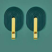 2pcs Self-Adhesive Multi-Function Towel Bathroom Hooks, No-Drill Damage-Free Hooks, Luxury Door Backpack Hooks, Practical Hooks - View 10