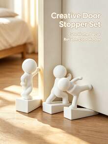 Animal Shaped Door Stopper, Statue Door Wedge, Non-Slip Door Block, Decorative Door Fixer, Home Door Stop, Creative Home Decor Accessory, Office Door Stopper, Anti-Slip Door Block - New Arrival - View 2