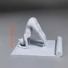 2pcs, Fun Stand Set, Practical Minimalist Design, Durable Plastic Material, Perfect For Living Room, Bedroom, Office, Or As A Gift For Family And Friends, Enhance Desk Or Bedside Table Decor, Home Decor Ornament, Bedroom Accessory, Simple Design, Holiday Gift, World Cup Gift, New Year Gift - A - View 2
