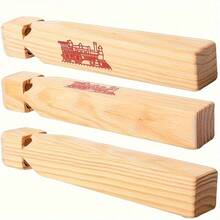 1/2pcs-Set Wooden Train Whistle - Perfect For Party Favors, Birthday Decorations, Noise Makers, Gift Bag Fillers, Mini Game Prizes And Christmas Stocking Stuffers - Multicolor - View 5