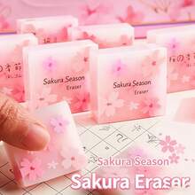 Penghapus Kreatif Bertema Bunga Sakura - Desain Minimalis, Lembut dan Tahan Lama, Cocok untuk Alat Tulis dan Penggunaan Kantor, Hadiah Sempurna, Menghapus dengan Bersih Tanpa Meninggalkan Bekas - Berbagai gaya - View 5