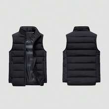 Men Plus Size Winter Coats - Army Green - View 7