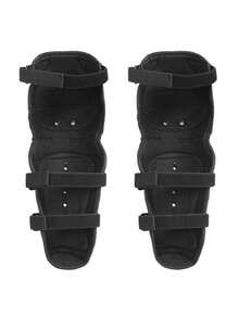 1 Pair Racing Motorcycle All-Season Knee Pads, Off-Road Riding Anti-Fall Anti-Slip Knee Protection Armor, Stainless Steel Protective Gear - one-size - View 5