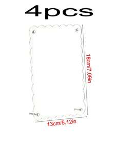 High Transparency Acrylic Photo Frame Stand, Dual-Use Vertical & Horizontal Desktop Display, Metal Support Legs Stable & Clear, Minimalist Luxury Nordic Style, Suitable For Living Room, Study, Office Desk, Home Photos, Certificates, Memorabilia, Home Decor Ornament - Acrylic Photo Frame - View 12