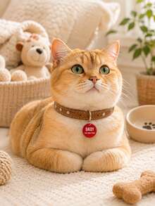 Kartu Identitas Hewan Peliharaan Akrilik yang Dipersonalisasi, Nama Anjing Kustom, Gantungan Ponsel Kucing yang Diukir - MultiWarna - View 10