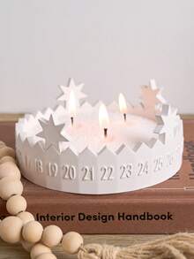 Advent Calendar Star Silicone Mold,Advent Storage Tray For Home Decor,Room Decor,Wedding Decor,DIY Hollow Five-Pointed Star Epoxy Resin Gypsum Mould,Gift For Woman,Winter Gift,Christmas Gift - Mold - View 4
