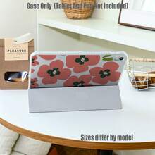 Floral Pattern Tablet Protective Case, Tri-Fold High Transparency Acrylic With Pen Slot Protective Case. Tablet Protective Case Features: Tri-Fold Stand Design, Smart Sleep/Wake, Full Coverage Protection, Skin-Friendly Frame Material, Air Cushion Anti-Drop Frame, Multi-Angle Stand, Built-In Pen Slot, Precise Cutouts, Lightweight And Portable. - Multicolor - View 8