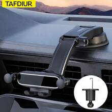 TAFDIUR Car Phone Holder Set, Suction Cup Base + Air Vent Base, 360° Rotating Anti-Shake Adjustable Car Phone Mount - Multicolor - View 10