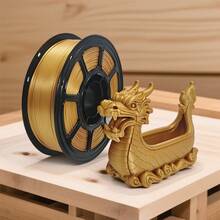 Silk Gold Multi-Color PLA+ 3D Printer Filament, 1.75mm High Toughness Upgrade Filament, AMS Compatible Smooth Feeding 3D Printing Material, Premium FDM Printer Consumables Factory Direct Supply - View 2