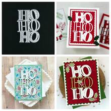 1pc Santa Claus "HOHOHO" Metal Embossing Mold Set - DIY Embossing Tool For Handmade Greeting Cards, Scrapbooking, Holiday Decor - Christmas - View 8