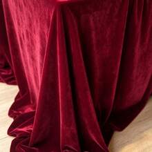 A Rectangular 200gsm Velvet Tablecloth For Wedding And Party Decoration - A - View 4