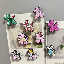4/5/9 Cute Balloon Dog Fridge Magnets, Suitable For Refrigerator, Dishwasher, Cabinet, Bulletin Board, Etc., Multi-Purpose For Kitchen And Office, Ideal Holiday Gift - Multi-color - View 4