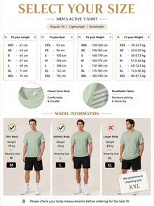 Men's Summer Ice Silk T-Shirt Loose Round Neck Sports Running Top,Sports Top,Gym Top, - Green - View 7