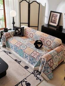 1 buah Sarung Sofa yang Dapat Dicuci Sepanjang Musim, Anti Selip, Tahan Noda, Ramah Hewan Peliharaan, Anti Debu, Pelindung Sofa Tahan Goresan Kucing, Gaya Bohemian, Sempurna untuk Dekorasi Rumah - MultiWarna - View 8