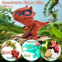 1/3/6/12 buah Mainan Jari Dinosaurus dengan Sendi yang Dapat Bergerak, Pola Dinosaurus Acak, Pajangan Dekoratif, Hadiah Penghilang Stres untuk Liburan dan Pesta, Suvenir Pesta - MultiWarna - View 5