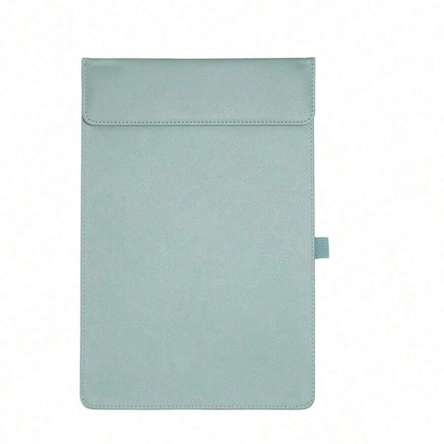 1pc A4 Leather Clipboard Meeting Pad Office Supplies A4 Folder Gold Foil Signature Board - Multi - View 1