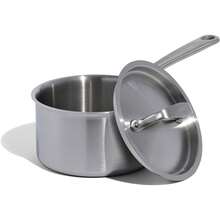 Cookware - 2 Quart Stainless Steel Saucepan With Lid - 5 Ply Stainless Clad - Professional Cookware - Crafted In Italy - Induction Compatible - View 1