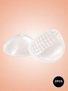 1/2pcs Three-Color Silicone Breast Pads, Home Atmosphere Style, Silicone Material, Full Oval Shape, Back With Raised Dot Texture, Can Be Inserted Into Bras To Create A Natural Look, Suitable For Home Relaxation, Friends Gathering, Light Social Occasions, Indoor Photography And More - Multicolor - View 14