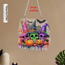 Halloween Coffee Hanging Decor Set, Spooky Latte Style, Suitable For All Ages, Sun Catcher Hanging Ornament, Window And Wall Decoration, Handmade Activity, For Latte Themed Decor - A - View 6