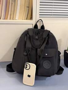 New Fashion Casual College Style Handbag Shoulder Bag Backpack Large Capacity 3-In-1 Bag - Multicolor - View 8