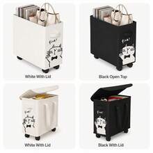 Under Desk Storage Basket, Lightweight Foldable Portable Space-Saving, Cute Cat Design Workstation, Back To School Essential, Suitable As Gift For Adult Family And Friends On Special Occasions, Office, Dorm And Home Essential - Multicolor - View 7