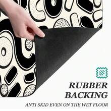 Printed Pattern Drainage Mat/Absorbent Mat/Drying Mat Coffee Machine Dish Drying Mat - Absorbent Polyester Tabletop Protector With Rubber Non-Slip Backing, For Kitchen Countertop Decoration - Home Bar And Dining Table Placemat - Multicolor - View 9