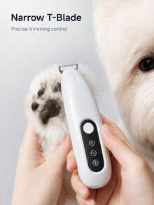 Pet Paw Hair Trimmer, Suitable For Dogs And Cats, 18mm Wide Blade Electric Grooming Clipper With LED Light, USB Rechargeable Wireless Pet Hair Clipper, One-Button Design, Suitable For Paw Pads, Face, Ears And Small Areas, Suitable For Cats, Dogs, Rabbits And Other Small Pets Home Grooming Tool - Multicolor - View 10