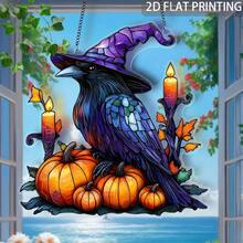 Suitable For Four Seasons, 1pc Modern Acrylic Bat Sun Catcher _ Spooky Window Hanging, Multi-Functional Halloween Decoration, Scary Decor, Perfect For Housewarming Gift Home - A - View 8