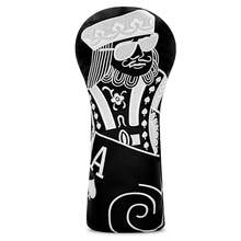 1pc Avant-Garde Golf Club Head Cover, Exquisite Poker Card Character Embroidery, PU Material, Suitable For Driver, Fairway Wood And Hybrid, Protects Club Head From Scratches And Dust - Multicolor - View 13