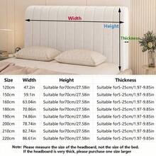 1 Thickened Headboard Cover And Sliding Headboard Cover. Single‑Size And Personal Large‑Sized Headboard Protective Decorative Cover, Quilted Headboard Cover, Sliding Headboard Cover - Multicolor - View 5