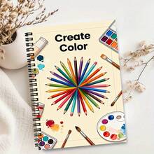 Spiral Coil Notebook - 1pc Pink Star Pattern Cover Notebook A5 Spiral Coil 100 Pages Student Classroom Notes Diary Notebook Stationery, Suitable For Professionals, Students And Office Use - Back To School Gift Choice, Fall Semester Essentials - Pink Tones - View 9