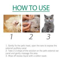 Yegbong Pet Ear Drops, Universal For Cats And Dogs, Ear Canal Cleansing, Ear Mite Removal, Deodorizing, Itch Relief, Ear Cleaning Solution, Keeps Pets' Ears Fresh And Comfortable - 1PC - View 7