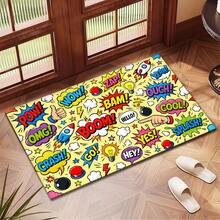 Printed Pattern Drainage Mat/Absorbent Mat/Drying Mat Coffee Machine Tableware Drying Mat - Absorbent Polyester Desktop Protector Mat With Rubber Non-Slip Backing, For Kitchen Countertop Decoration - Home Bar And Dining Table Placemat - Multicolor - View 7