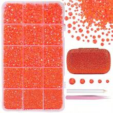 12000pcs Clear AB Rhinestones For Dazzling Kits, Dazzling Resin Gems 2/3/4/5/6mm For Handmade, Flat Back Rhinestones For Craft DIY Glassware - Multicolor - View 29