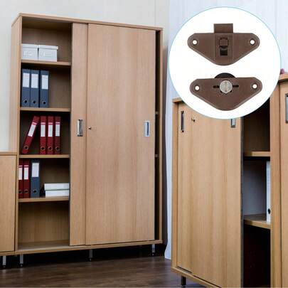 4 Pasang Roda Pintu Geser, Roda Pintu Geser, Kunci Pintu Geser, Rakitan Rel Pemandu Kabinet Geser, Roda Pintu Geser Lemari Pakaian, Set Gigi, Digunakan Untuk Aksesori Pintu Geser Furnitur