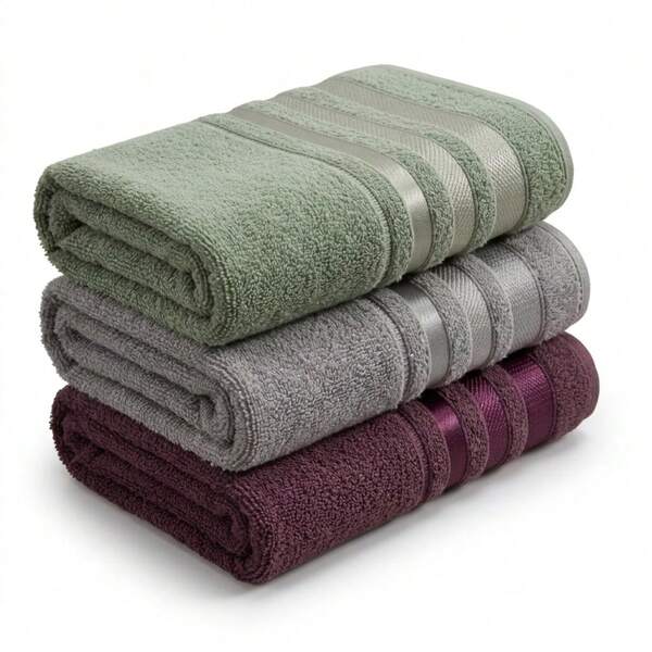 Kit Toalha de Banho 3 Peças 100% Algodão 70x140 Macia Premium