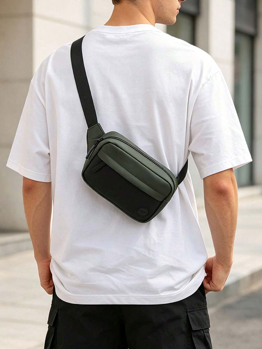 Chest Bag, New Shoulder Bag, Outdoor Backpack, Cycling Waist Pack, Sports & Casual Crossbody Bag,Y2k - Green - View 1