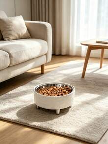 Stainless Steel Pet Bowl, Raised Elevated Feeding Bowl, Neck Protection Anti-Slip Anti-Detachable Design, For Cat Dog Food And Water Feeding, Suitable For All Pets Indoor Daily Feeding - mean - View 6
