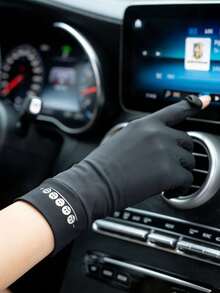 1 par de guantes de poliéster de unicolor casual con protección solar, ligeros para deportes al aire libre en verano, conducción, ciclismo, protección UV y pantalla táctil, adecuados para mujeres, viajes y ocasiones de festivales - Multicolor - Ver 8