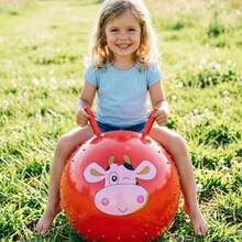 1 Piece 40cm, Inflatable Bouncy Ball, Indoor Sports, Explosion-Proof, Good Quality - Red - View 1
