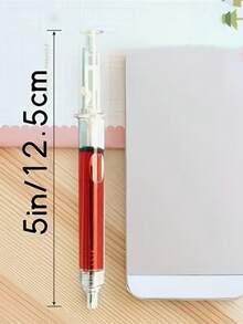 2/4/6pcs Creative Personalized Office Stationery, Syringe-Shaped Ballpoint Pens, Double-Sided Use Syringe-Shaped Ballpoint Pens - Novelty Fun Multicolor Syringe-Shaped Ballpoint Pens, Creative Gift Suitable For Nurses And Doctors, Perfect Choice For Birthdays, Parties And Nurses Day - Various - View 2