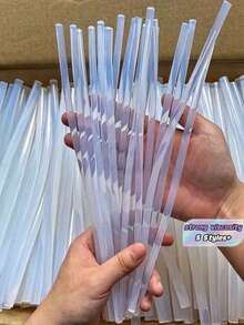 5PCS/50PCS/100PCS Transparent Hot Melt Glue Sticks, 2.7x11.81 Inches, High Viscosity Glue Sticks, Suitable For Factory, Workshop And Contractor DIY Hot Glue Gun - White - View 2