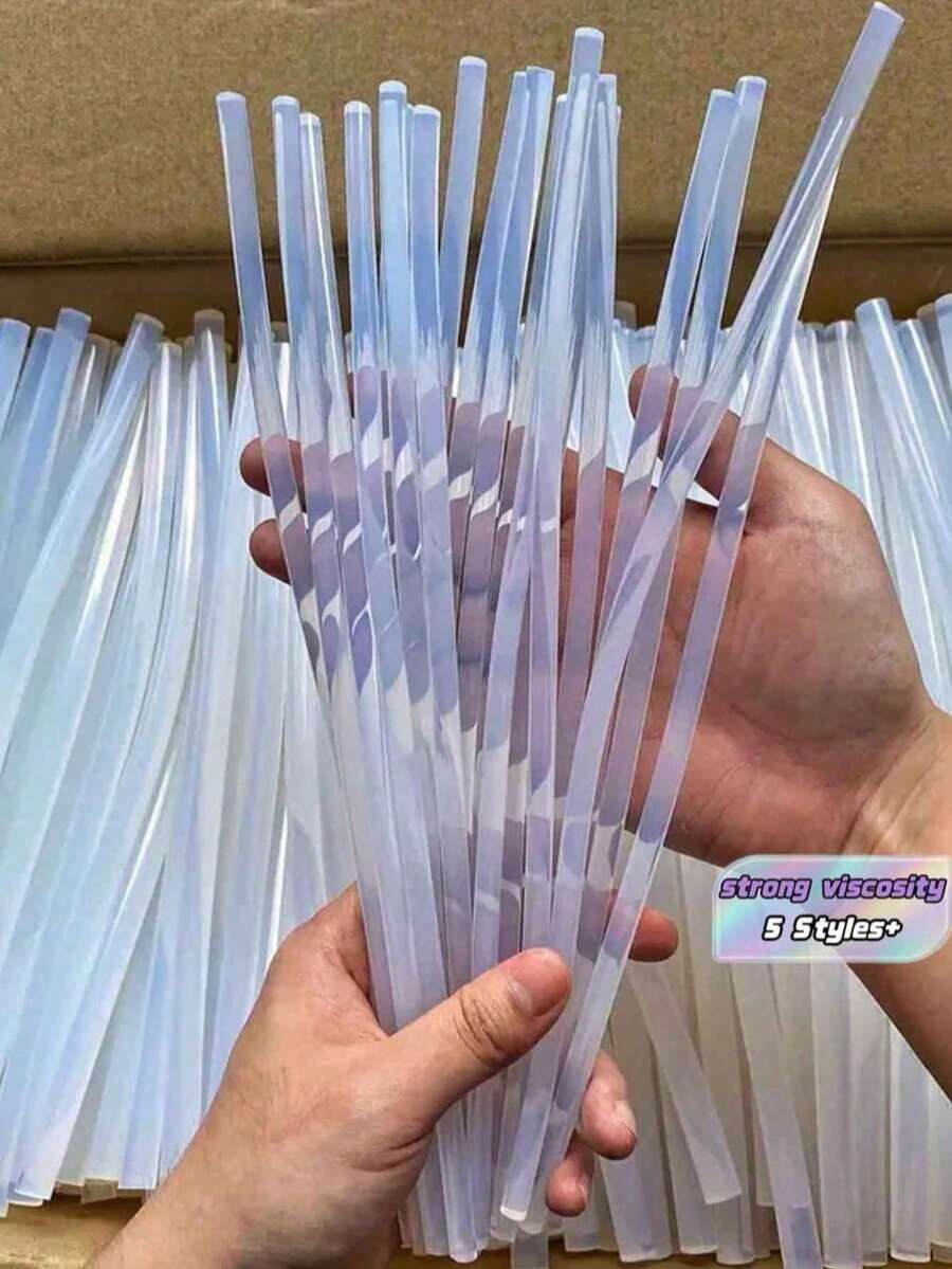 5PCS/50PCS/100PCS Transparent Hot Melt Glue Sticks, 2.7x11.81 Inches, High Viscosity Glue Sticks, Suitable For Factory, Workshop And Contractor DIY Hot Glue Gun