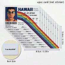 1pc McLovin Plastic ID Card - Hawaii Driver's License Style - Novelty Gag Prop, Waterproof And Compact, Suitable For Parties, Halloween, Christmas, Back To School, Also Can Be Used As A Learning Aid - Single Piece - View 10