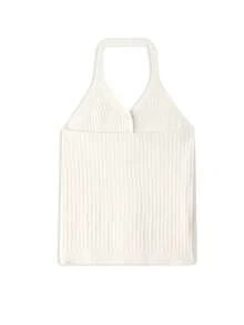 Korean Style Lazy Knit Cardigan & Spaghetti Strap Camisole 2 Pieces Set, Premium Soft Fluffy Sweater Outfit - Off White - View 8