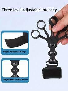 Adjustable Resistance Finger Grip Trainer With Wrist Support, Ergonomic Hand Grip Strength Trainer, Unisex, Suitable For Fitness Training, Body Shaping, Rock Climbing Exercise, Fitness Equipment, Essential Fitness Accessory, Hand Exercise Tool - Multicolor - View 2